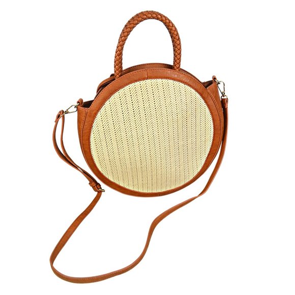 Sole/Society Circular Vegan Leather Handbag "Very Nice!" - Picture 1 of 5